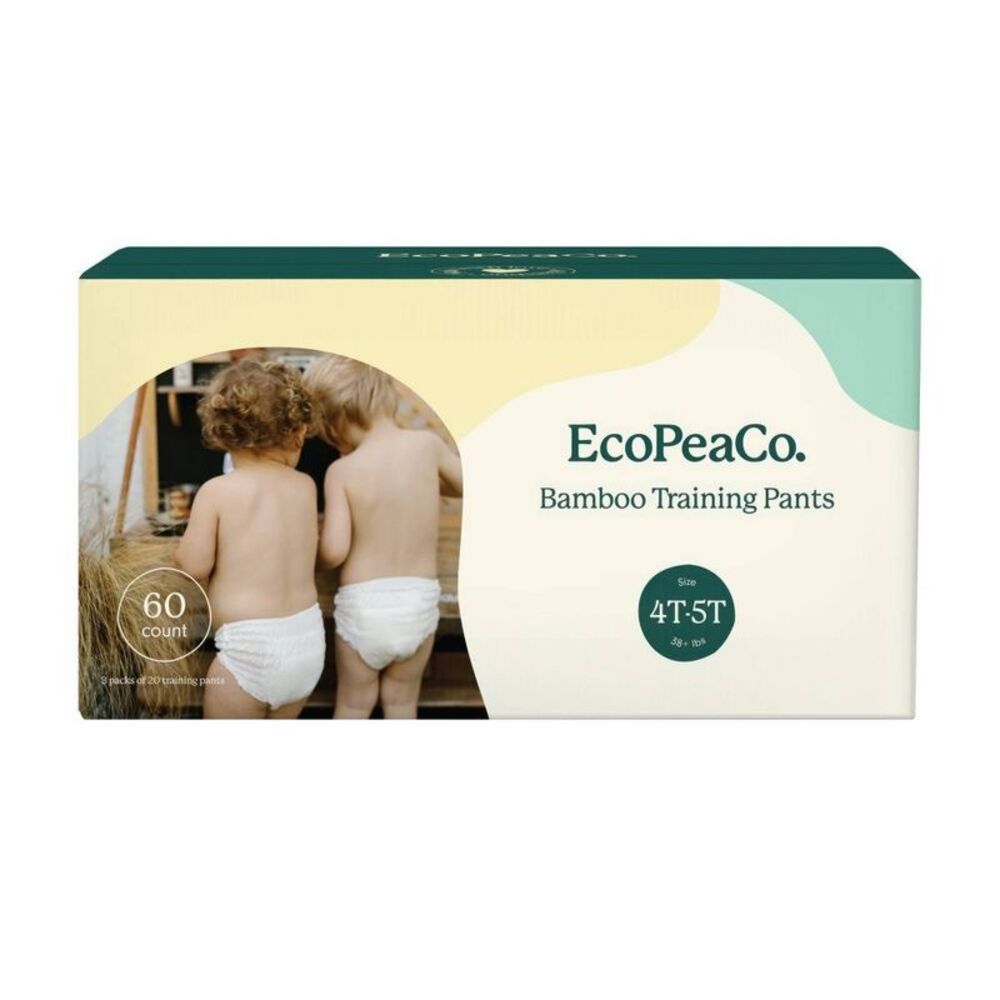 EcoPeaCo Viscose Made from Bamboo Training Pants for Sensitive Skin 4T5T 60ct
